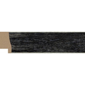 Black Washed Wood Picture Frame 1-1/2" Polystyrene WholesaleArtsFrames 1011-538   223017212375